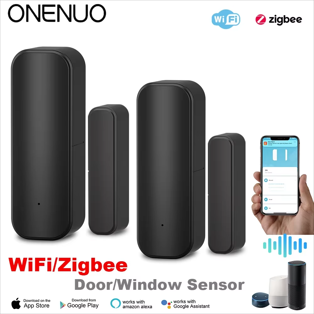 Home Security Alexa - WiFi or ZigBee Door Window Sensor