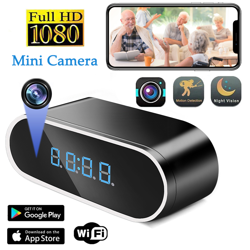 Hidden Camera Clock - Full HD 1080P Alarm Clock Mini