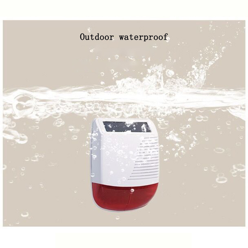 Alarm Siren Outdoor - Outdoor 433MHz Wireless Waterproof Smart Audible