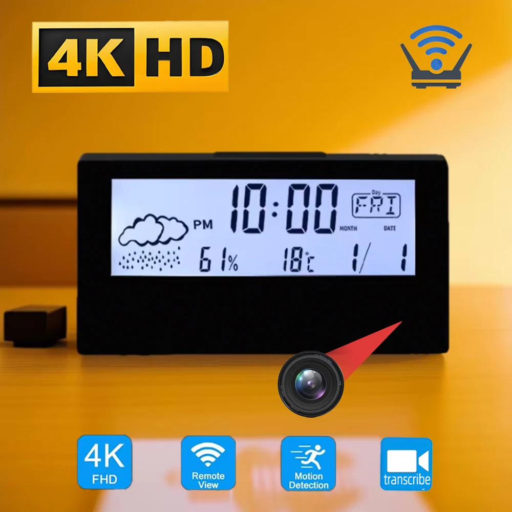 Brand New 4KHD Mini Clock Came - огляд і ціна Hidden Camera Clock