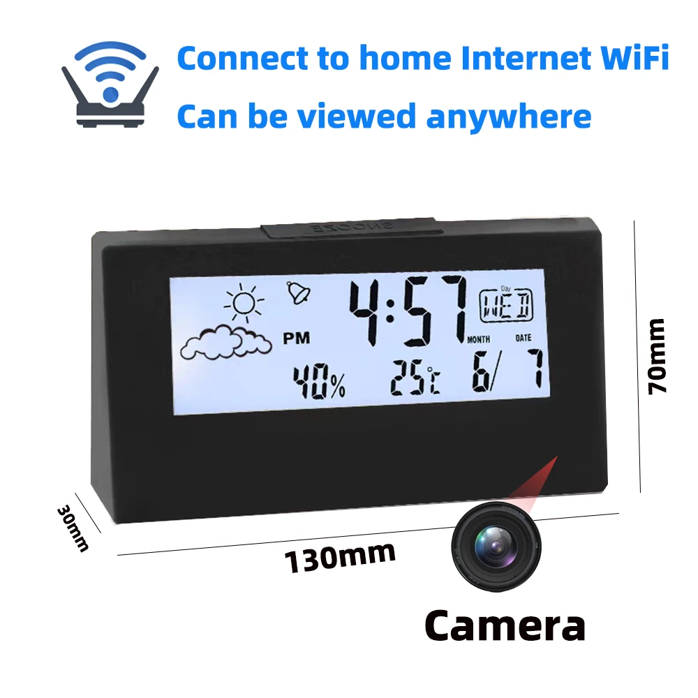 Brand New 4KHD Mini Clock Came - огляд і ціна Hidden Camera Clock