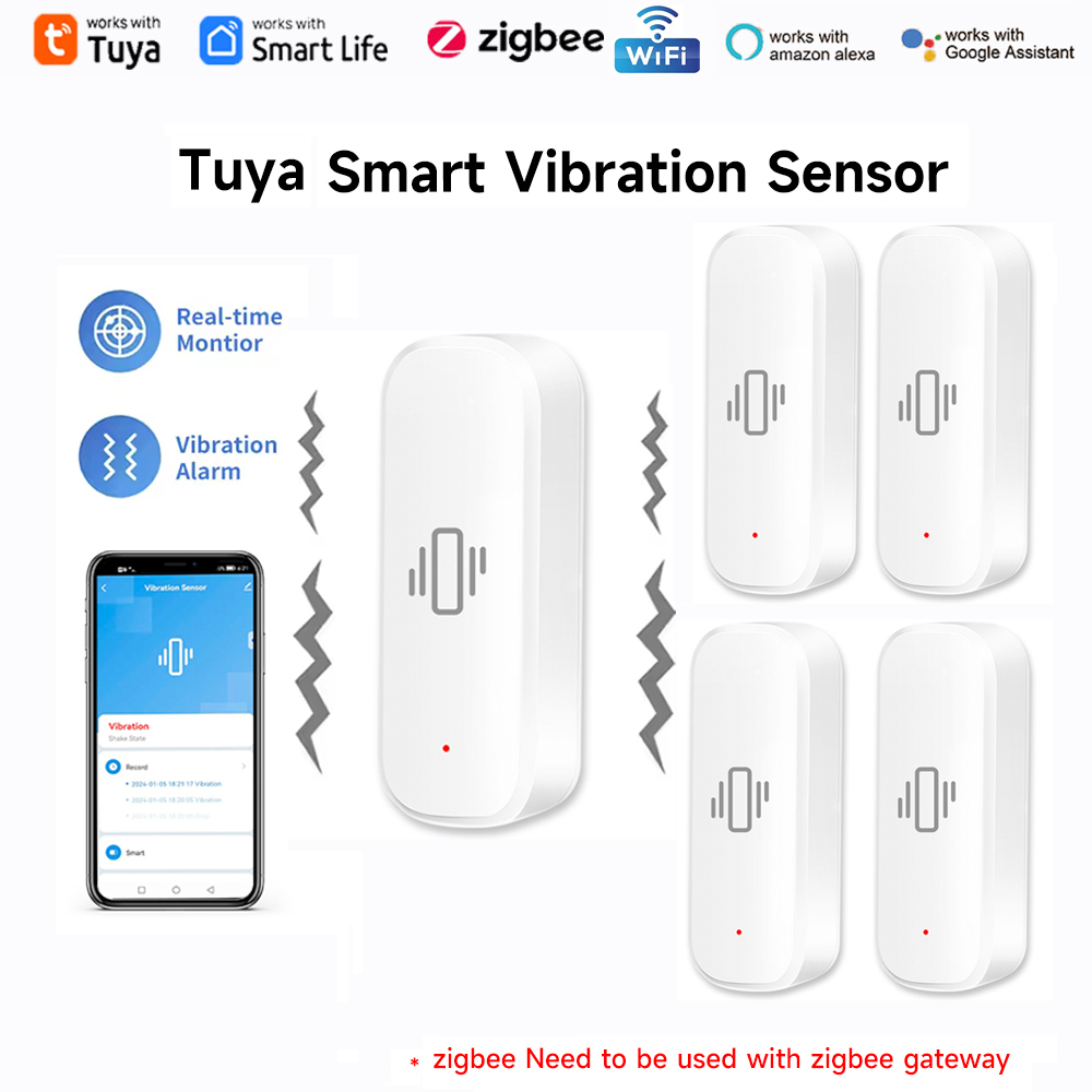 Tuya WiFi Zigbee Smart Vibrati - огляд і ціна Home Security Alexa