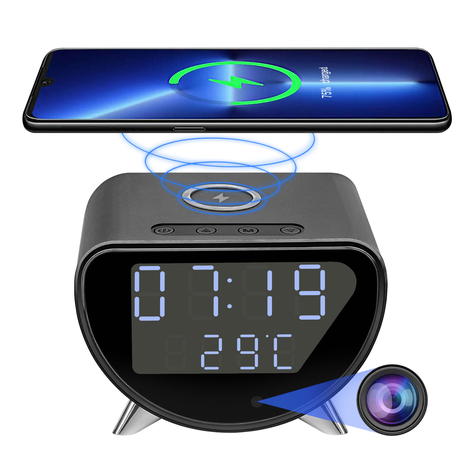 WiFi Clock Camera with Wireles - огляд і ціна Hidden Camera Clock