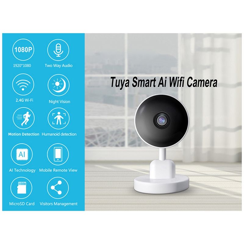 Essential Indoor Wifi Tuya Cam - огляд і ціна Home Security Monitoring