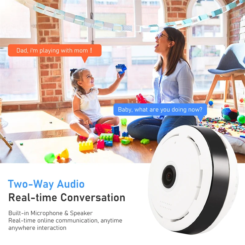 V380 Pro Wifi Panorama Camera  - огляд і ціна Hidden Camera Clock