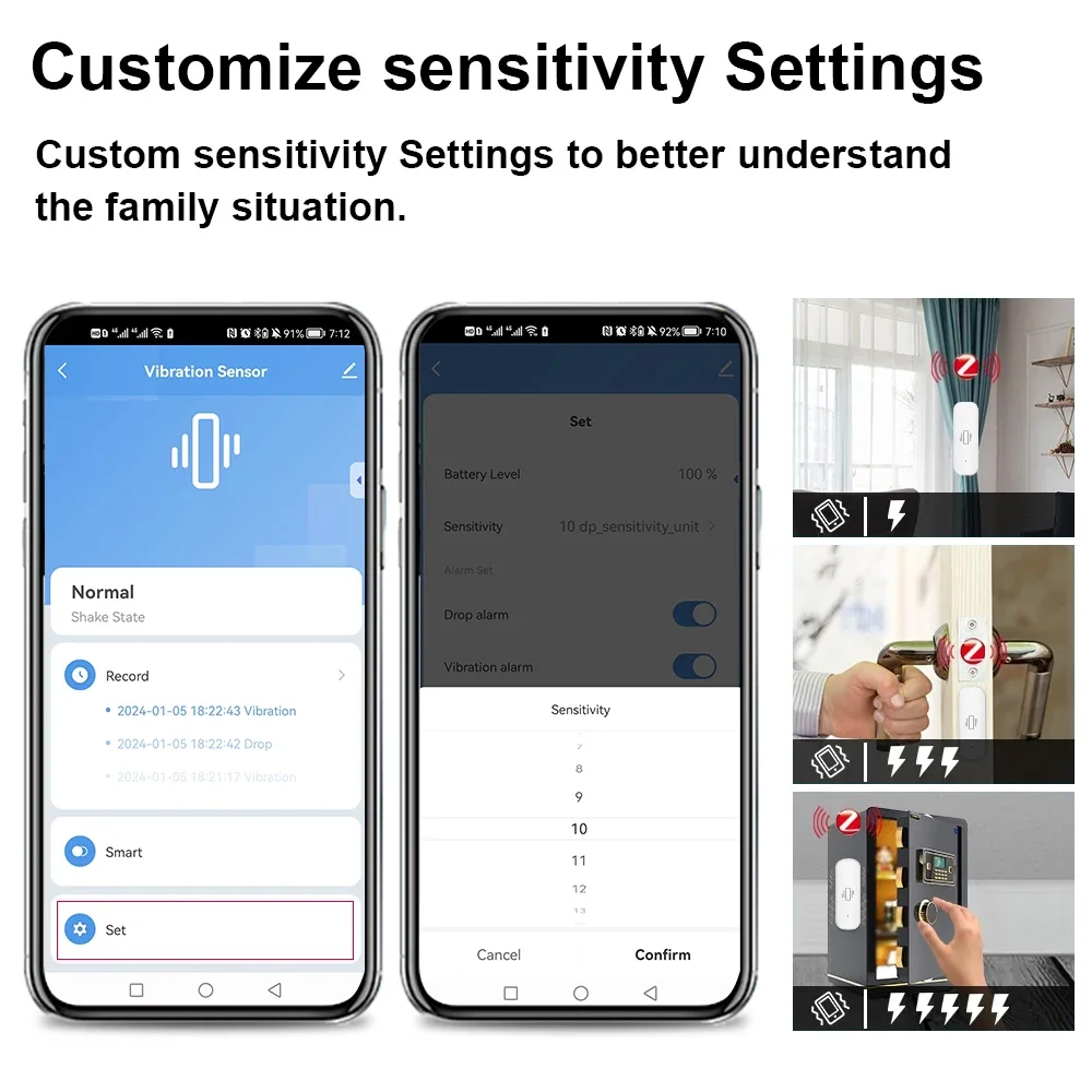 Smart ZigBee Vibration Sensor  - огляд і ціна Home Security Monitoring