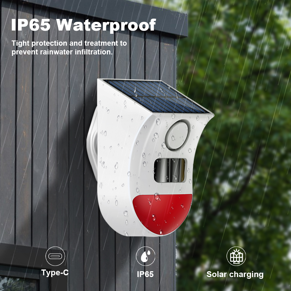 Tuya Zigbee Solar Siren Alarm  - огляд і ціна Alarm Siren Outdoor