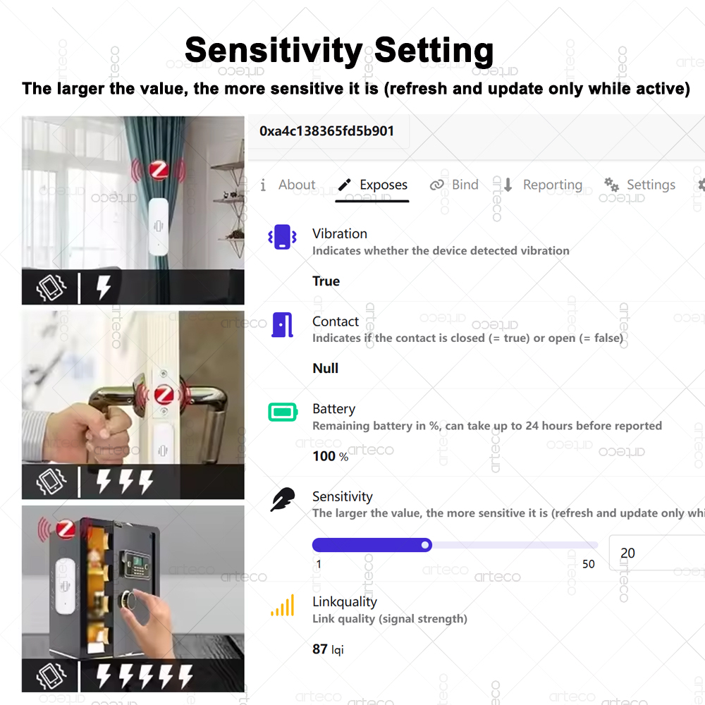 Smart ZigBee 3.0 Vibration Sen - огляд і ціна Home Security Monitoring