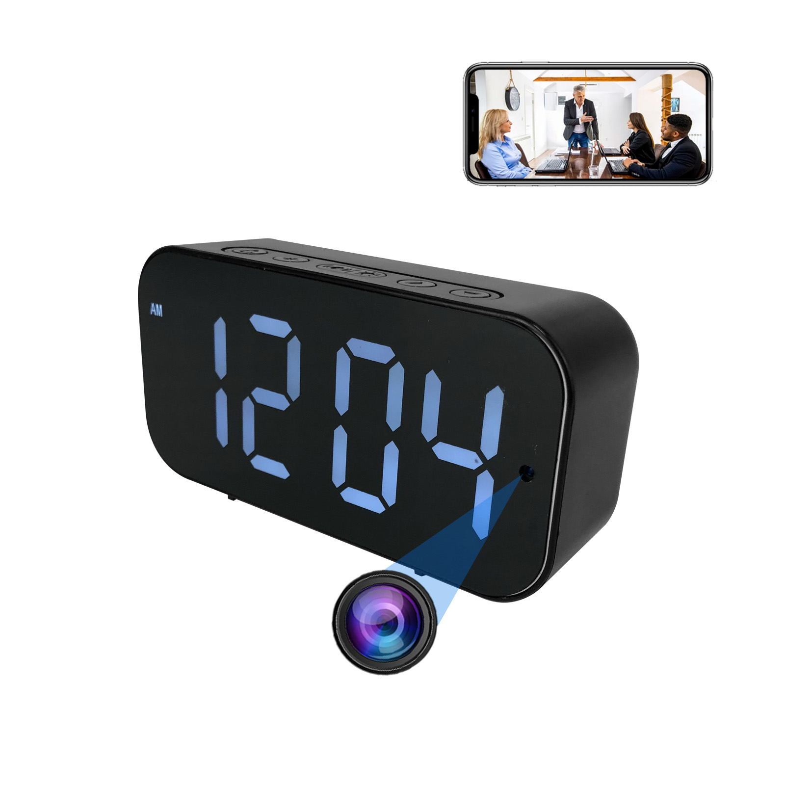 Wi-Fi Clock Camera with 1080P  - огляд і ціна Hidden Camera Clock