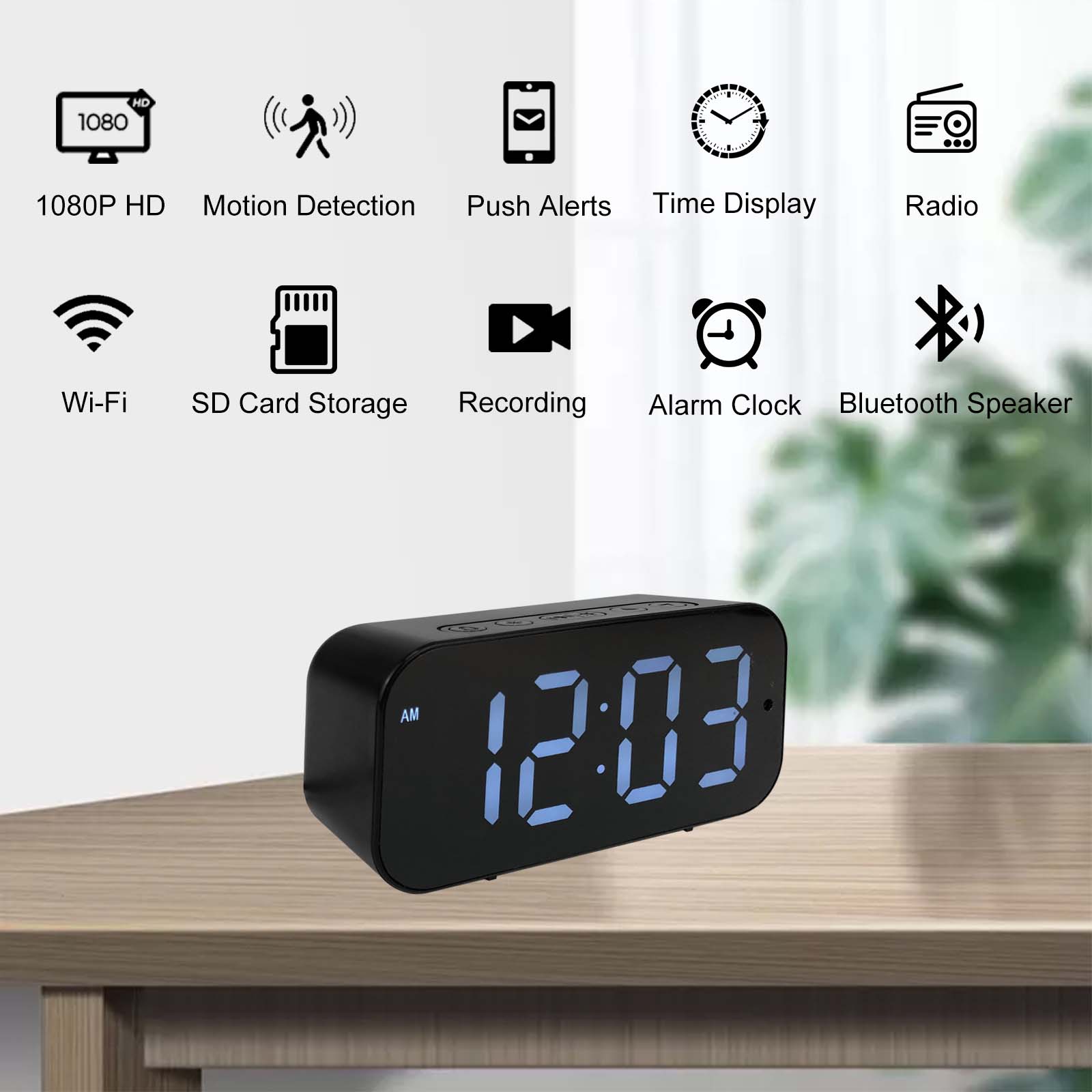 Wi-Fi Clock Camera with 1080P  - огляд і ціна Hidden Camera Clock