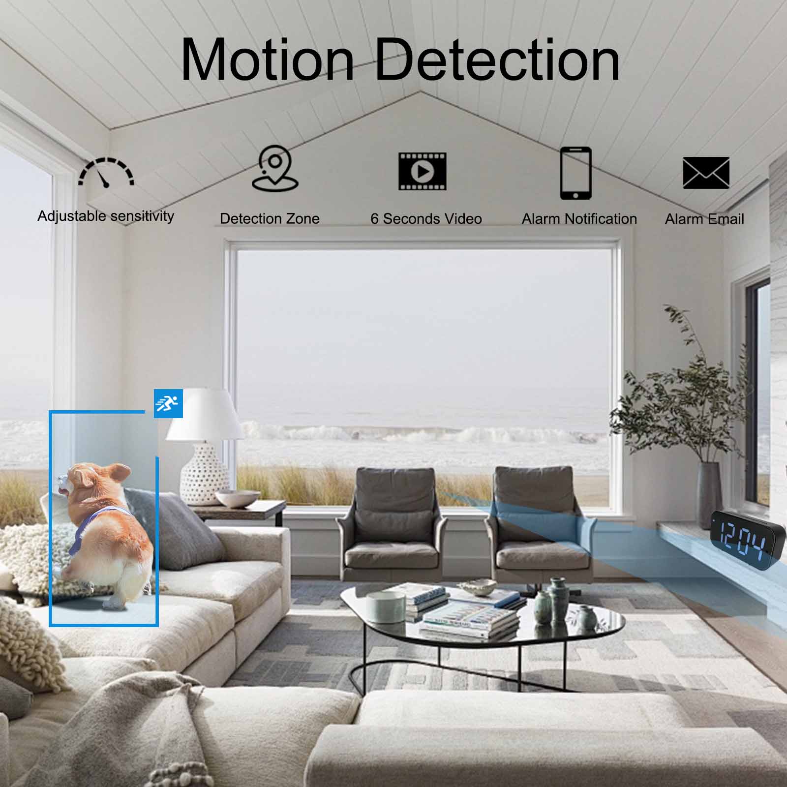 Wi-Fi Clock Camera with 1080P  - огляд і ціна Hidden Camera Clock