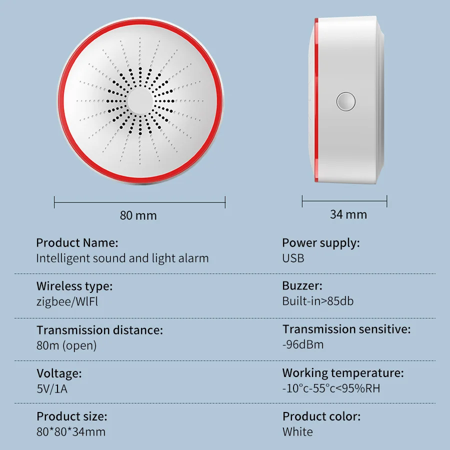 Tuya WiFi ZigBee Smart Alarm S - огляд і ціна Home Security Alexa
