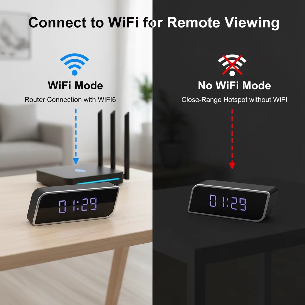 Digital Clock Camera 1080P FHD - огляд і ціна Hidden Camera Clock