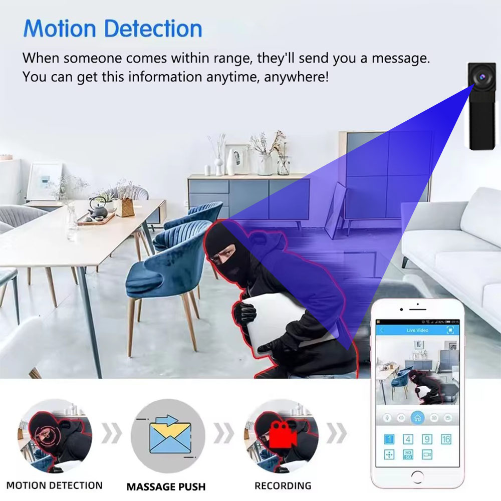 4K HD Mini WiFi Camera, Suppor - огляд і ціна Hidden Camera Clock