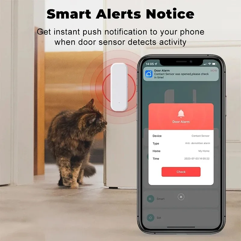 Tuya WiFi Smart Door Window Se - огляд і ціна Home Security Alexa