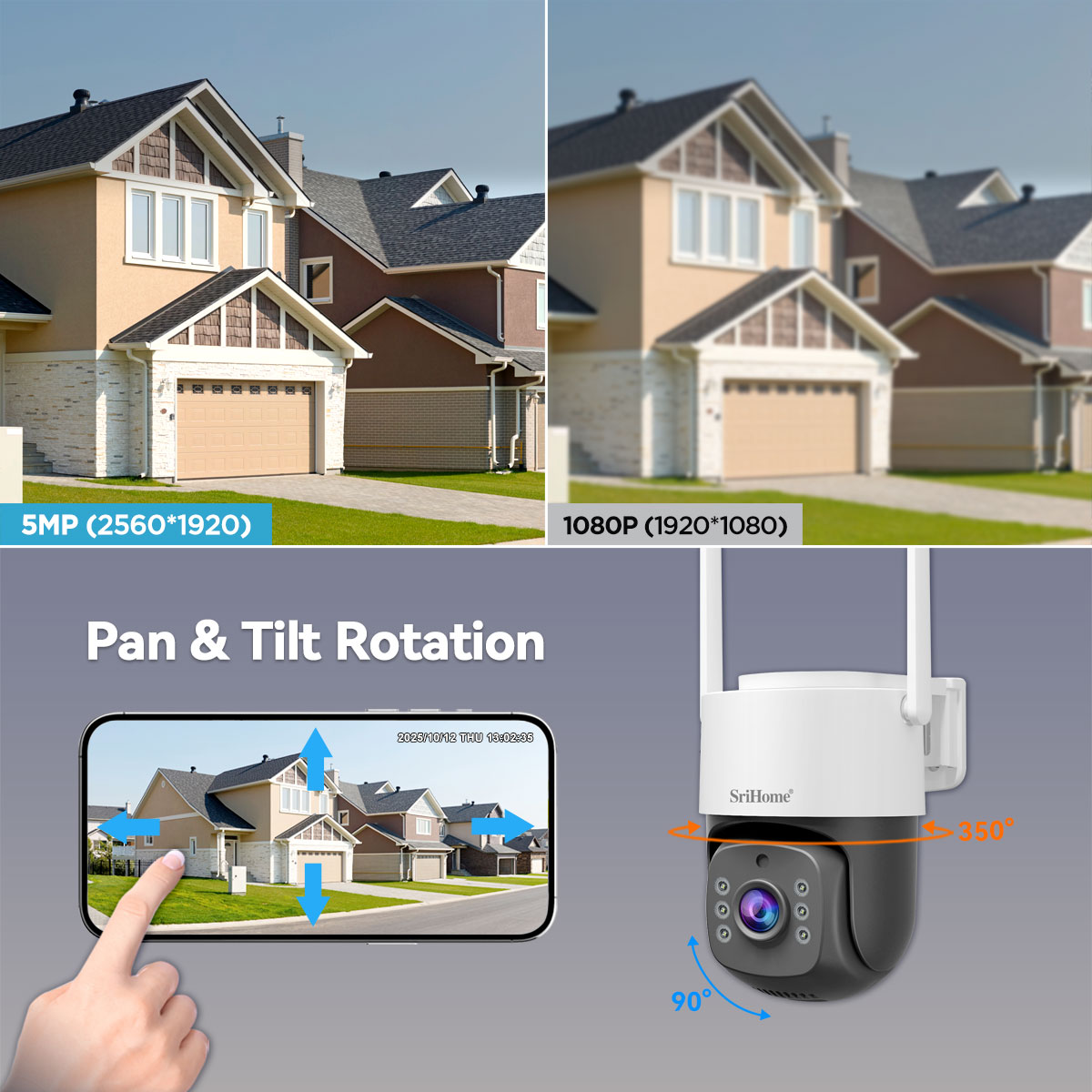 Srihome NVS012-IPC056 5MP IP C - огляд і ціна Home Security Monitoring