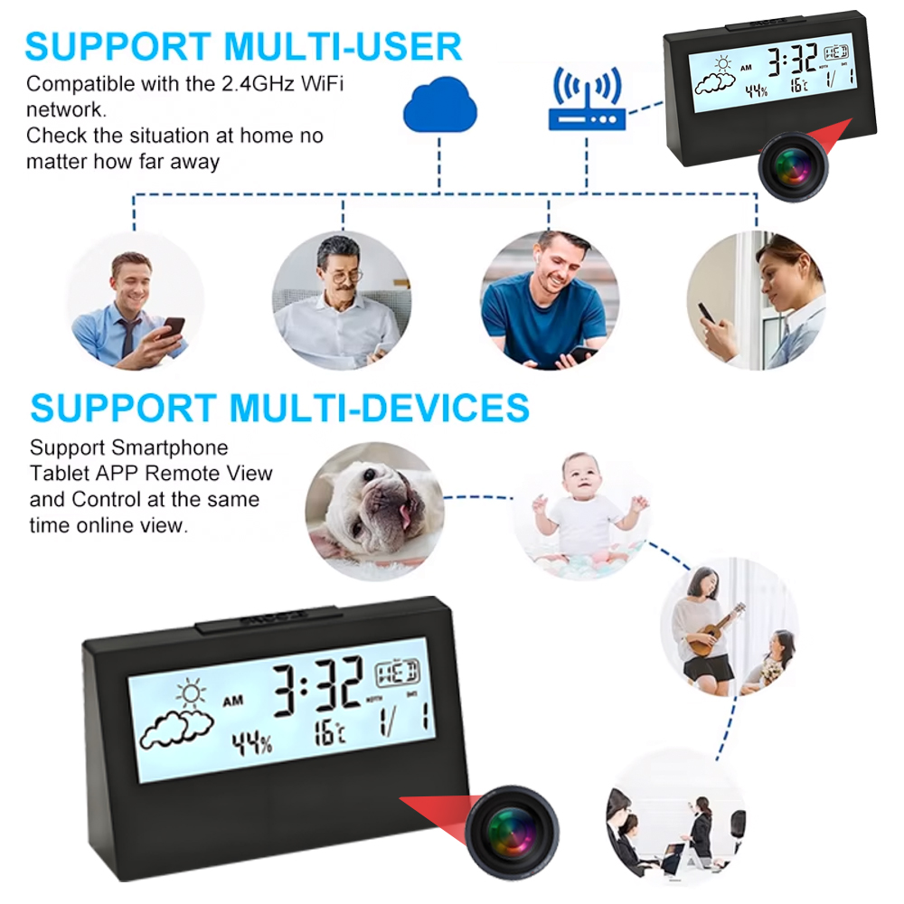 4K Mini WiFi Clock Wireless Ca - огляд і ціна Hidden Camera Clock
