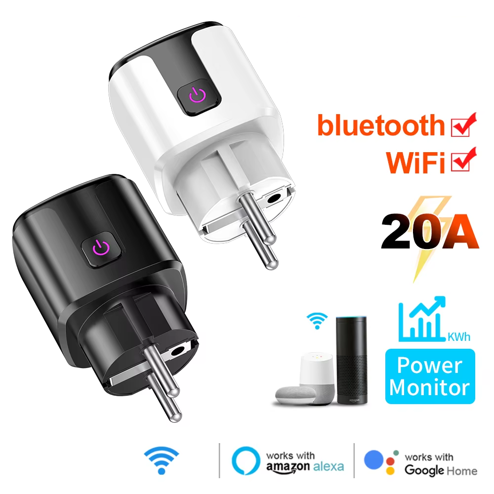 Smart 20A EU Plug WiFi+Bluetoo - огляд і ціна Home Security Alexa