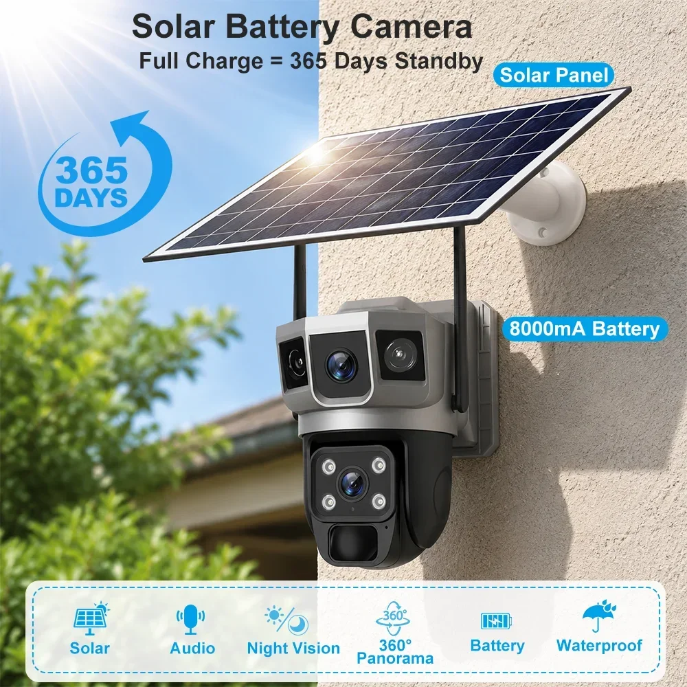 V380 4K 3 Screens 4G Camera So - огляд і ціна Home Security Upgrades
