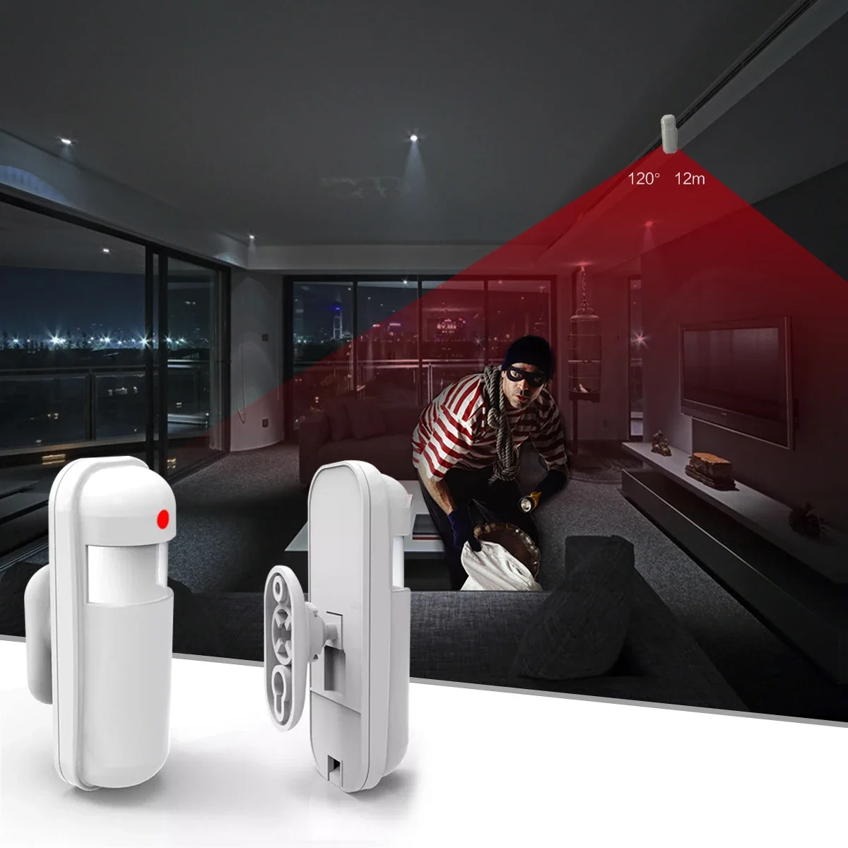433MHz Motion Sensor Wireless  - огляд і ціна Home Security Alexa