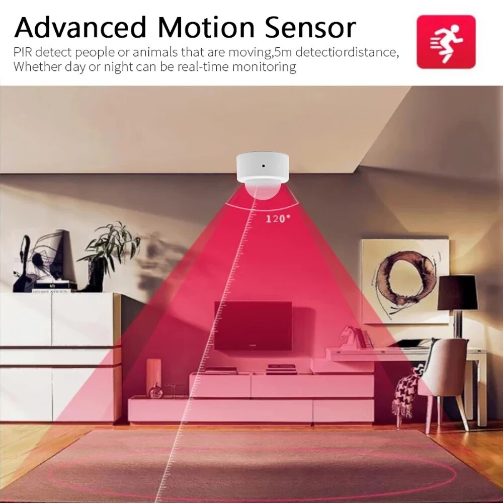 Zigbee Mini PIR Motion Sensor  - огляд і ціна Home Security Alexa
