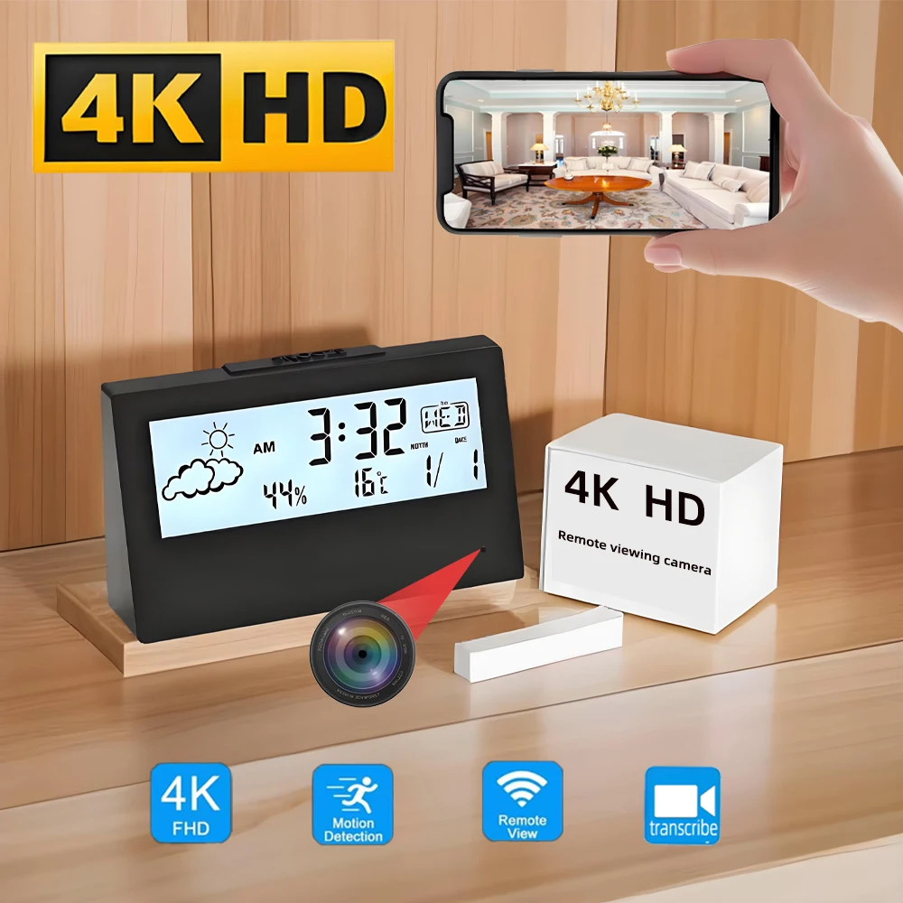 HD 4K New Mini WiFi Camera, Su - огляд і ціна Hidden Camera Clock