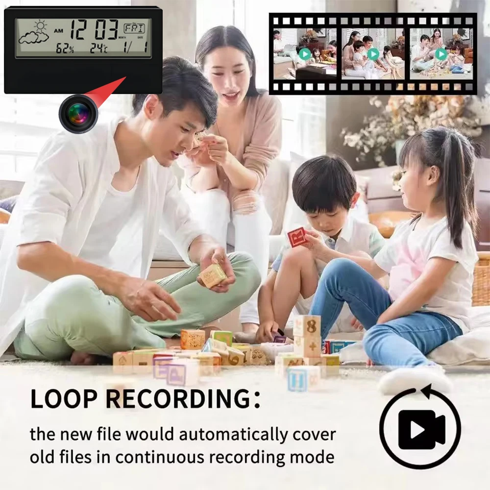 HD 4K New Mini WiFi Camera, Su - огляд і ціна Hidden Camera Clock